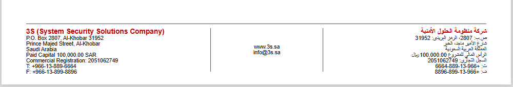 3S Footer